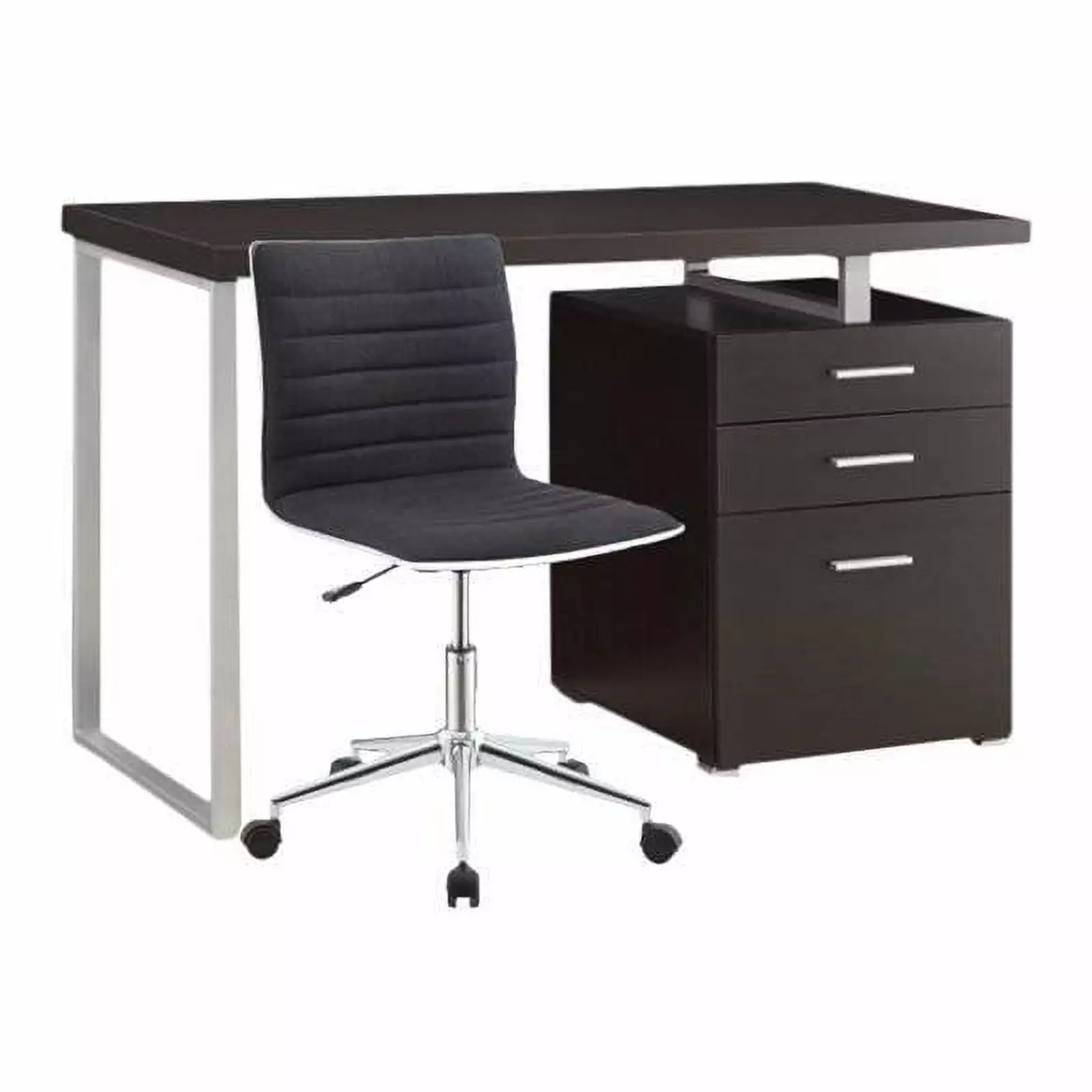 2 Piece Office Set Modern Desk and Ergonomic Office Chair Home Square