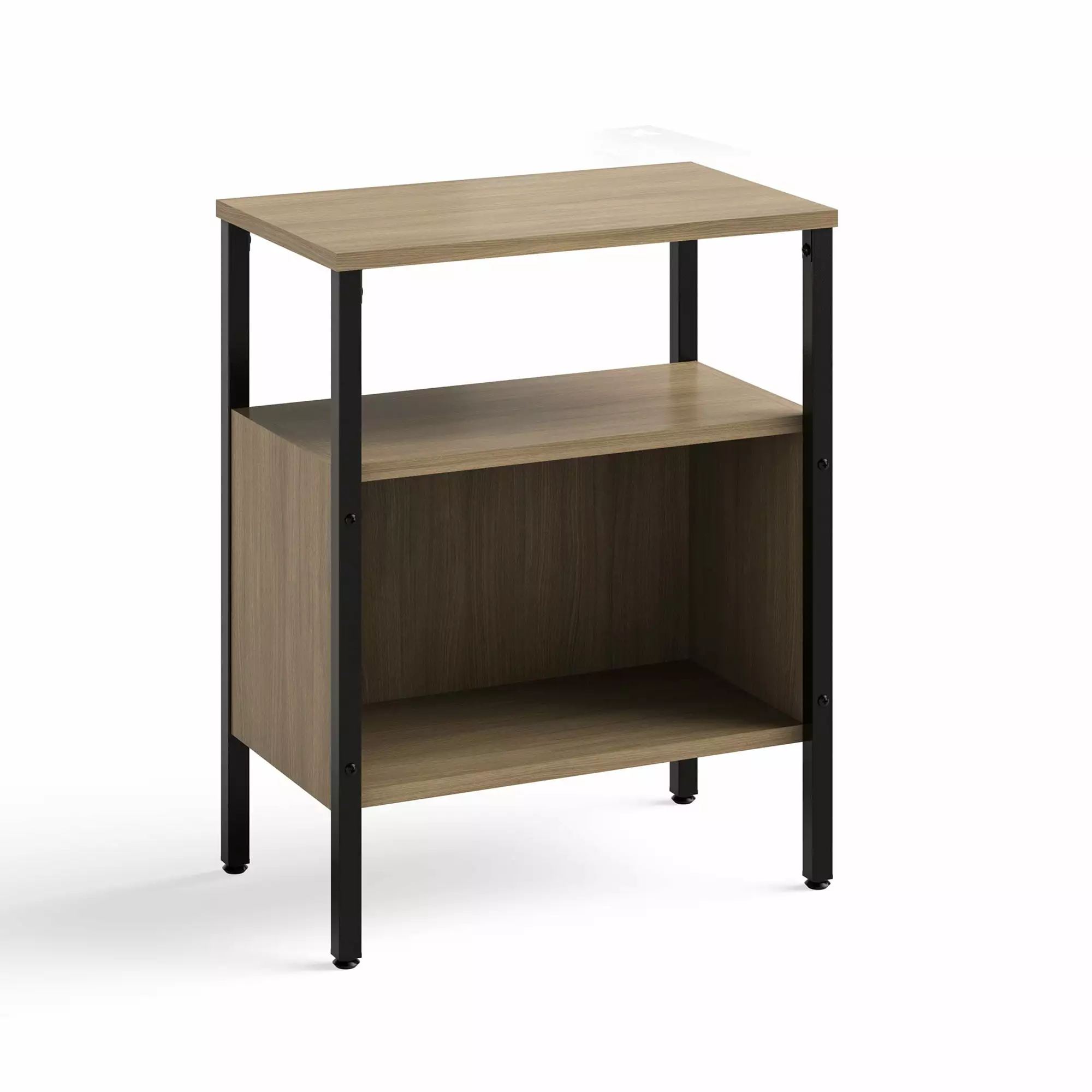 Safco Simple Storage Compartment Organizer Display Stand Neowalnut