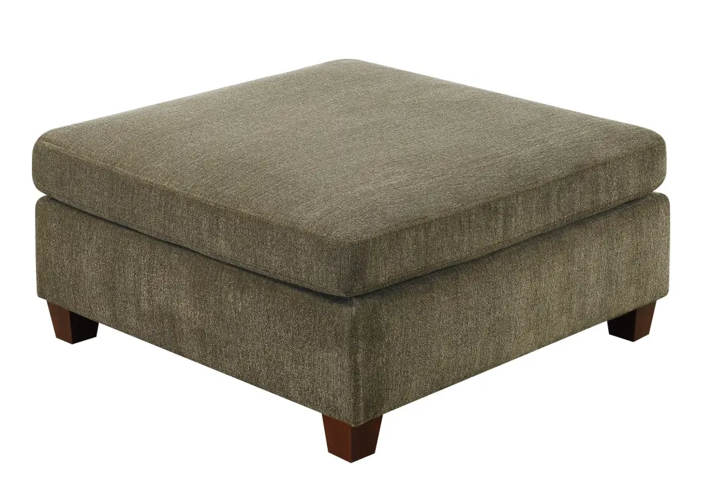 Contemporary 1Pc Ottoman Tan Chenille Fabric Modular Corner Wedge kanepe