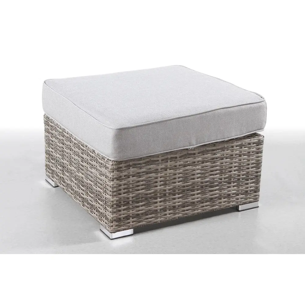 Fully Assembled Outdoor Ottoman Cushion Grey Rust Resistant lsi patio furniture