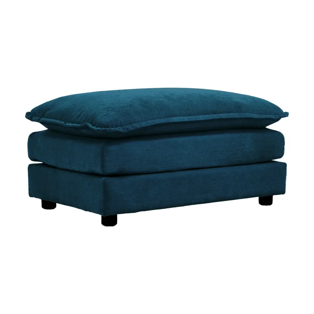 Chenille Fabric Ottomans Footrest To Synthesize 2 Seater Sofa ui furniture