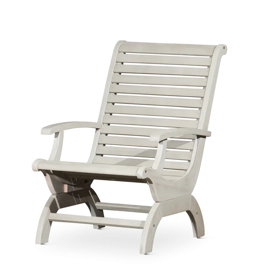 Eucalyptus Plantation Chair Driftwood Gray Patio or Living Room dty home
