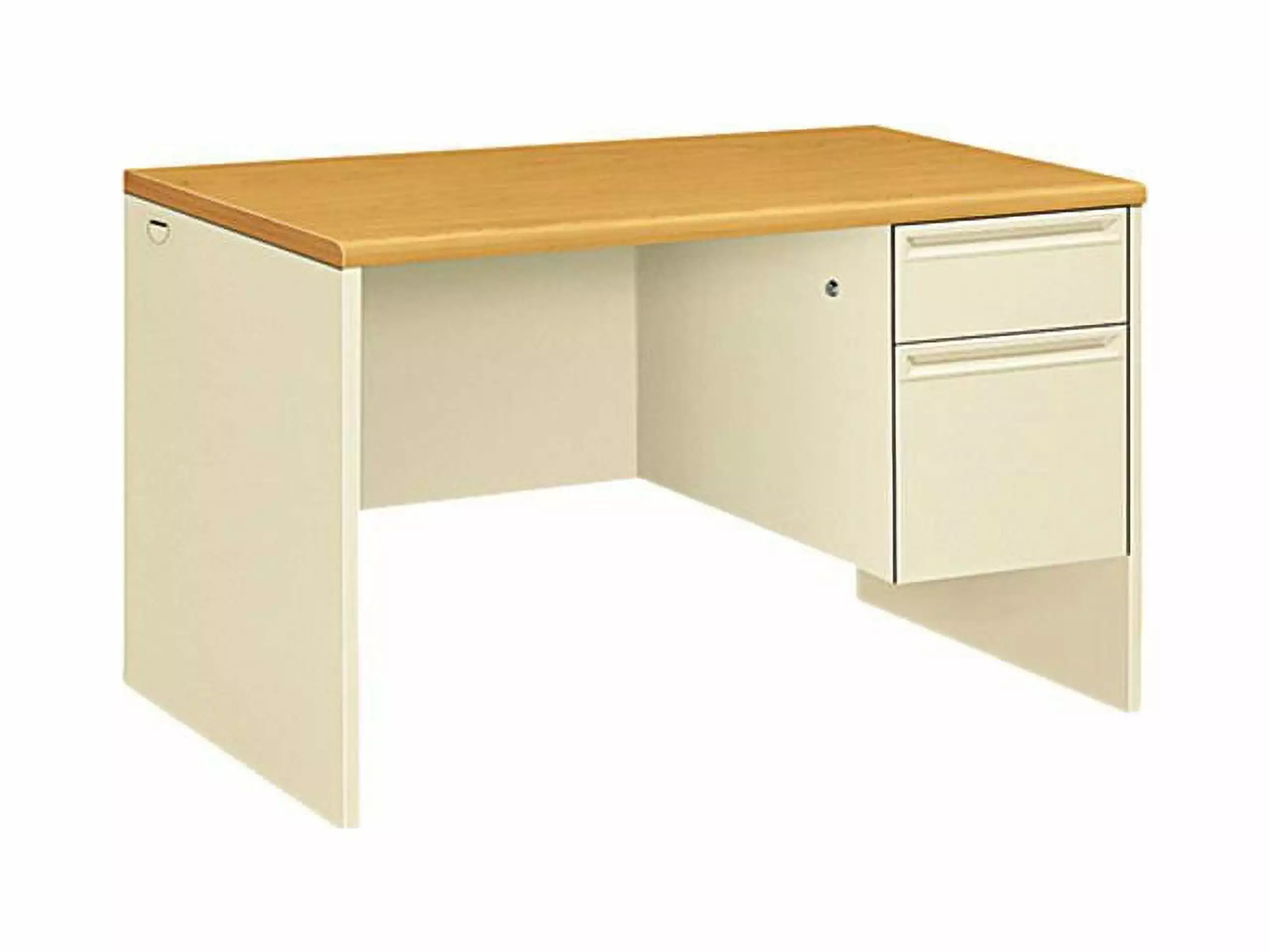 HON 38251CL 38000 Series Right Pedestal Desk Harvest Putty