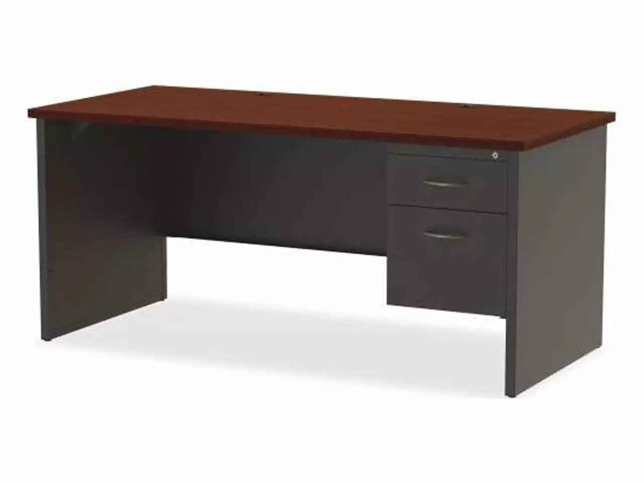 Right Pedestal Desk 30x66 CH/MH Lorell