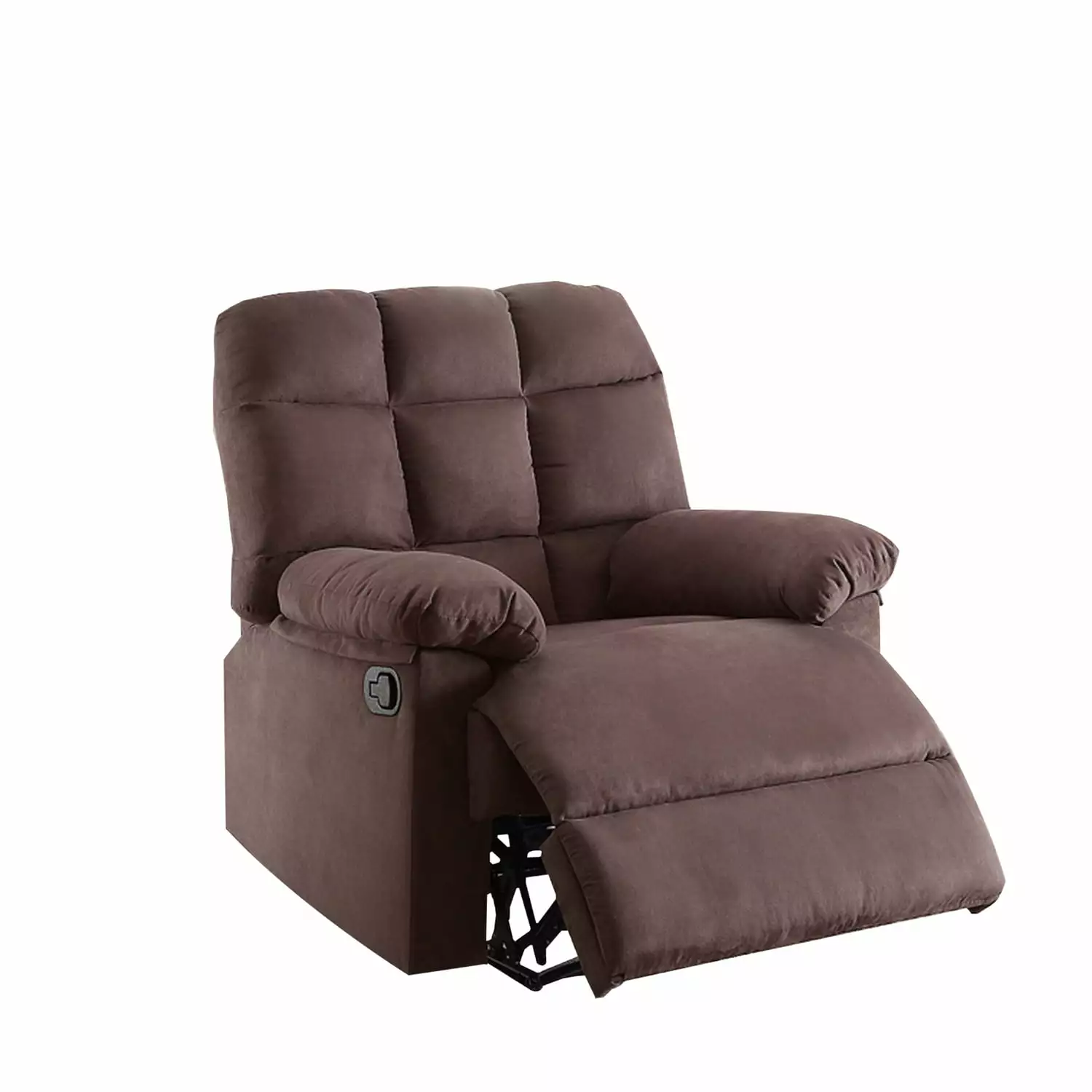 Maykoosh Bohemian Bliss Plush Cushioned Recliner Tufted Back and Roll Arms