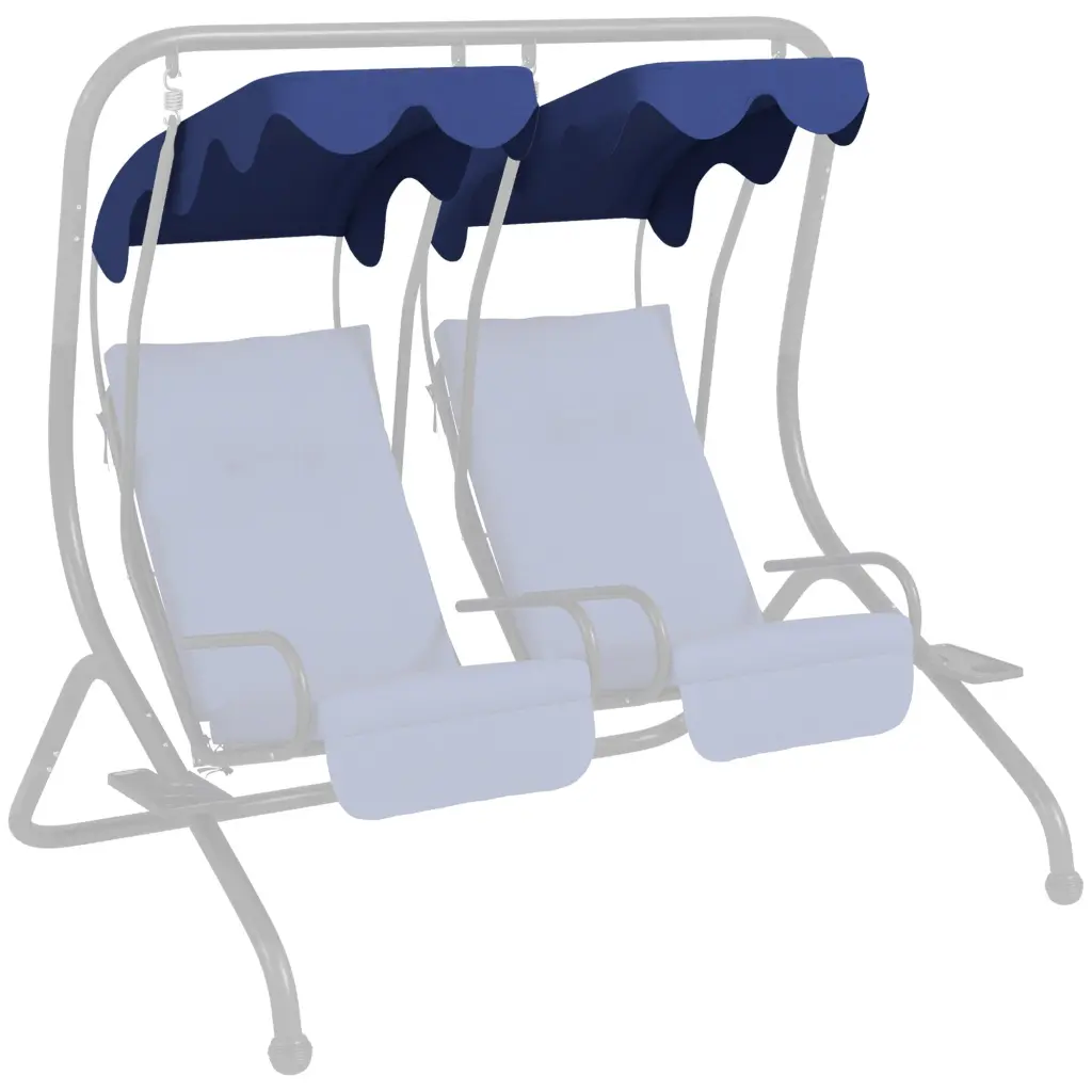 Outsunny 2 Seater Swing Canopy Replacement Tubular Framework aosom business