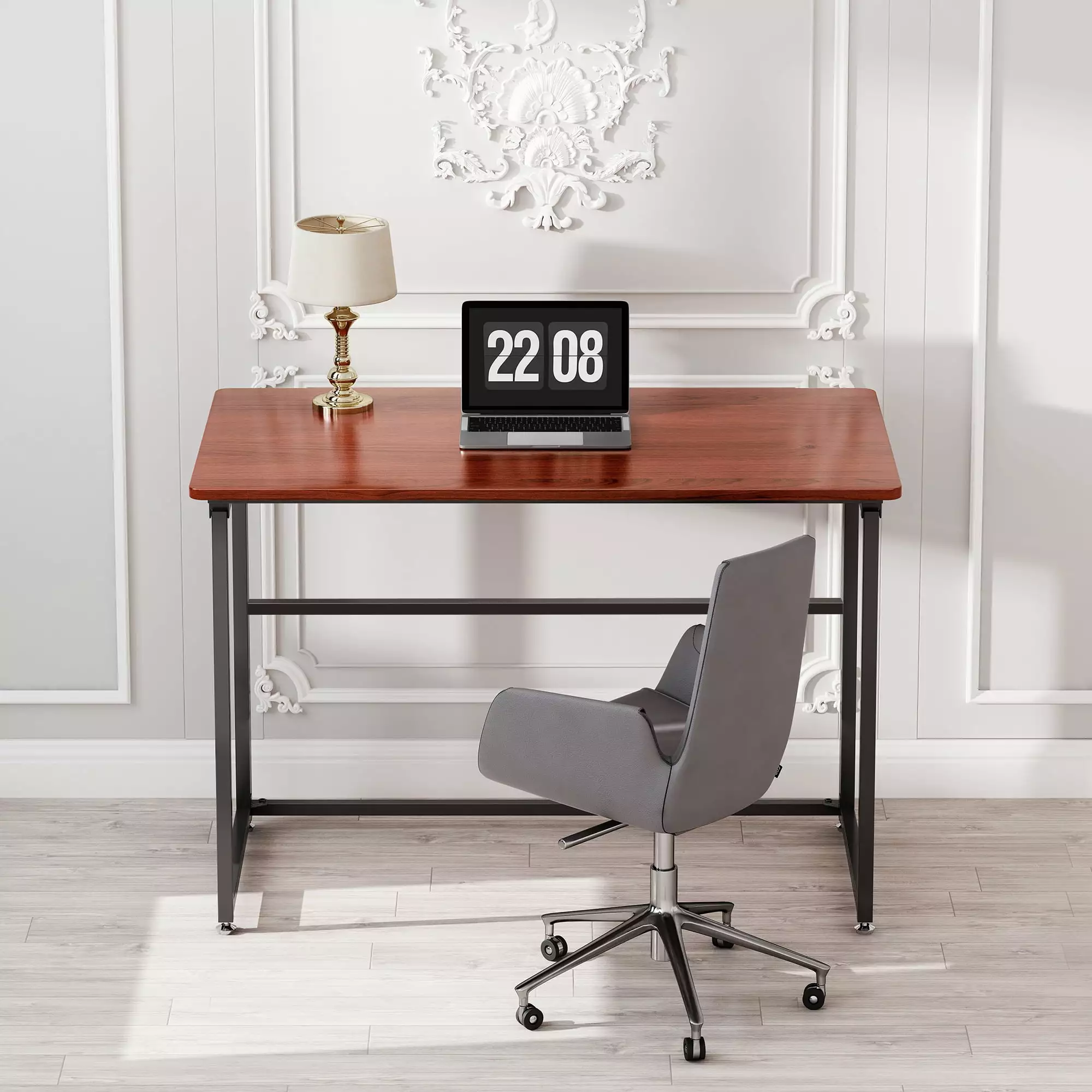 Eureka Ergonomic 43 Folding Computer Desk Portable Wood Writing Table