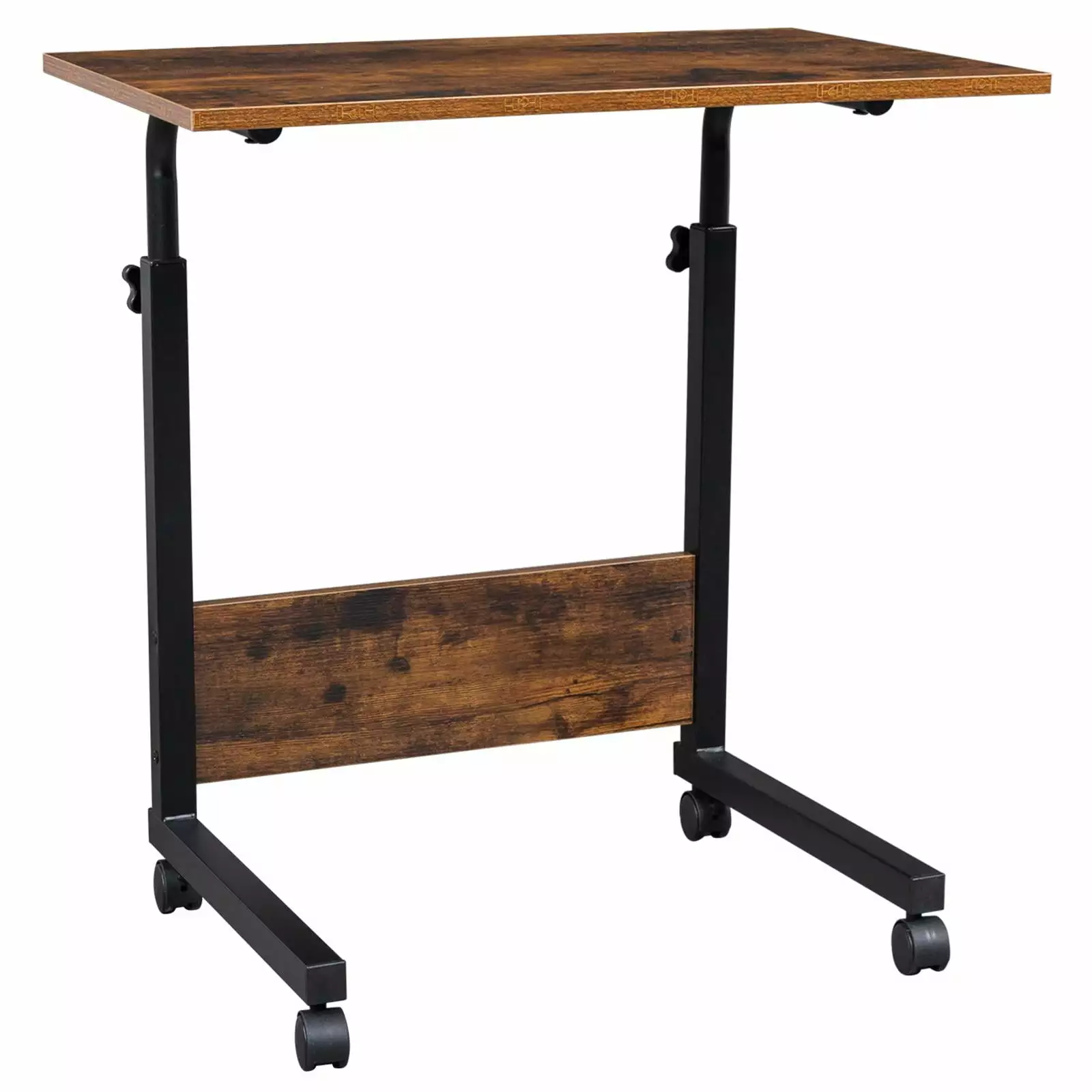 SamyoHome Computer Desk Home Office Standing Computer Desk Portable Stand Up Work Station Cart Tray Side Table Sofa and Be...