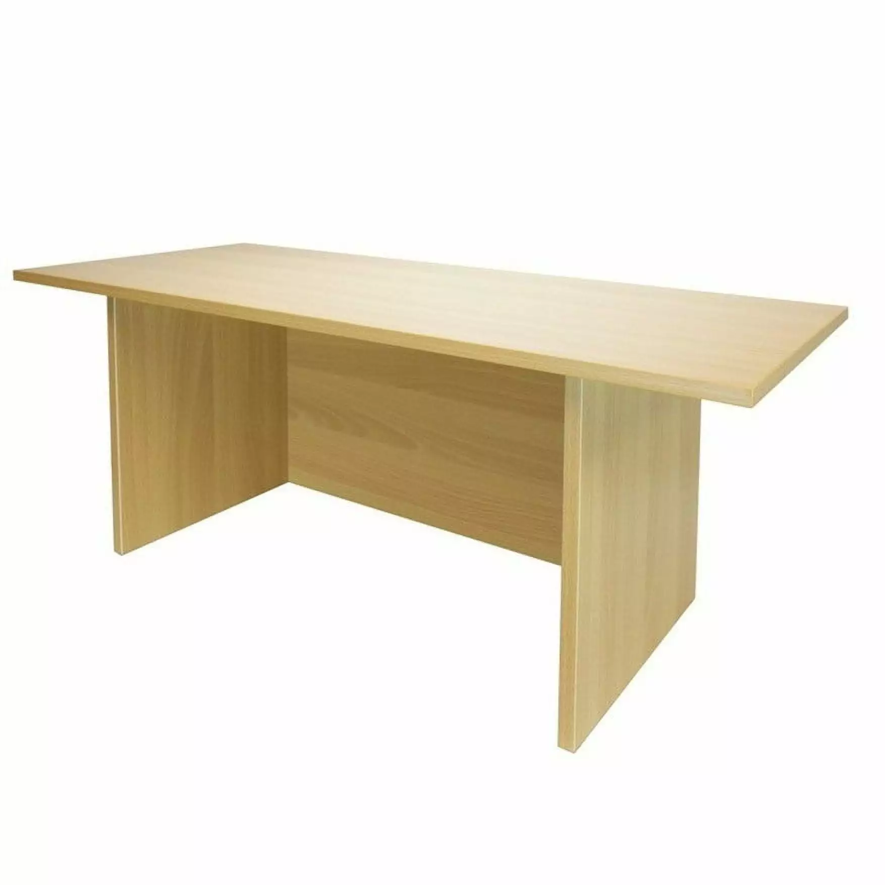 Tall Portable Desk Golden Beech Compact Study Table Small Spaces Home Concept