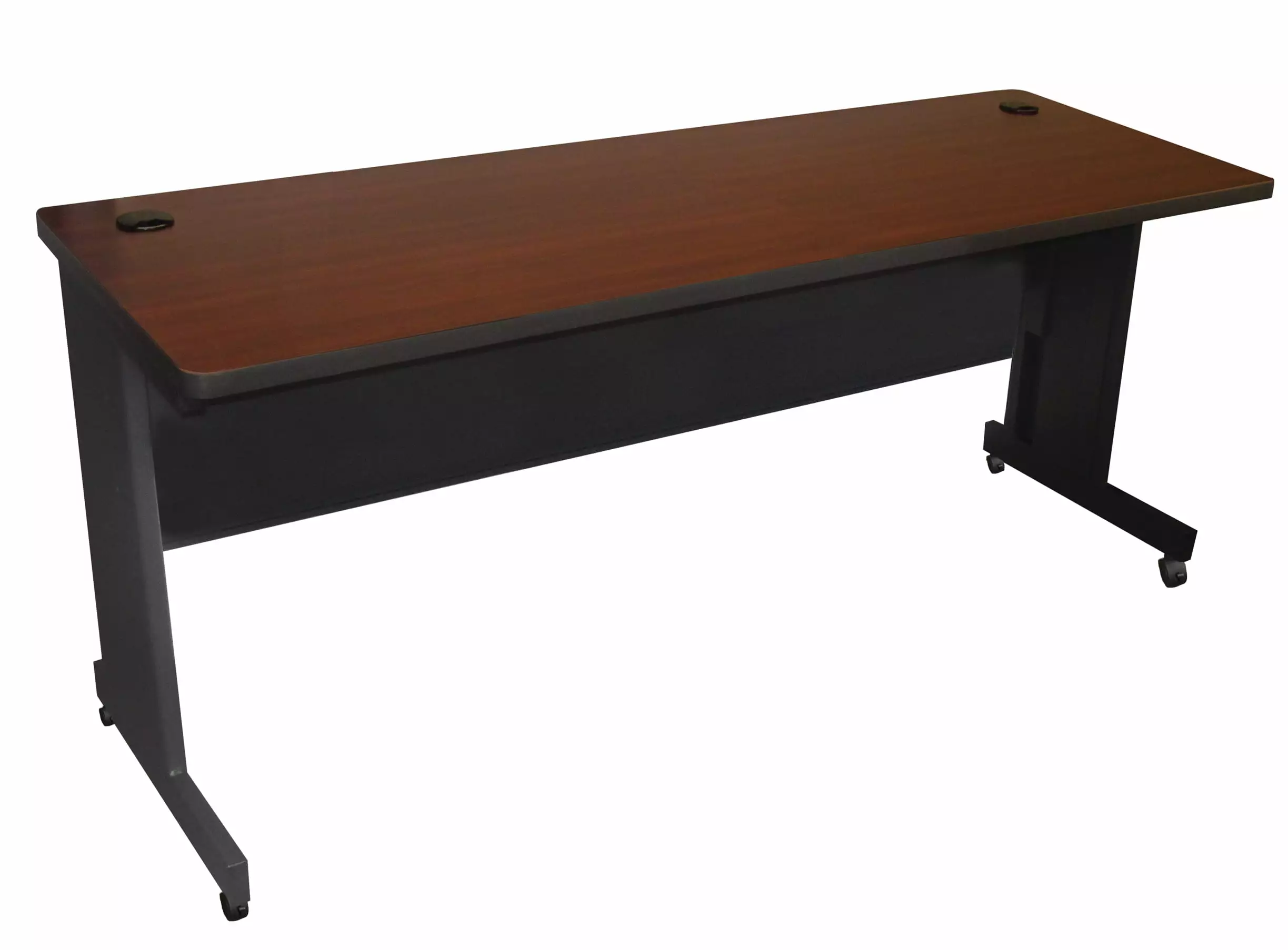 Pronto Black Brown Eco Friendly Adjustable Height Portable Computer Desk