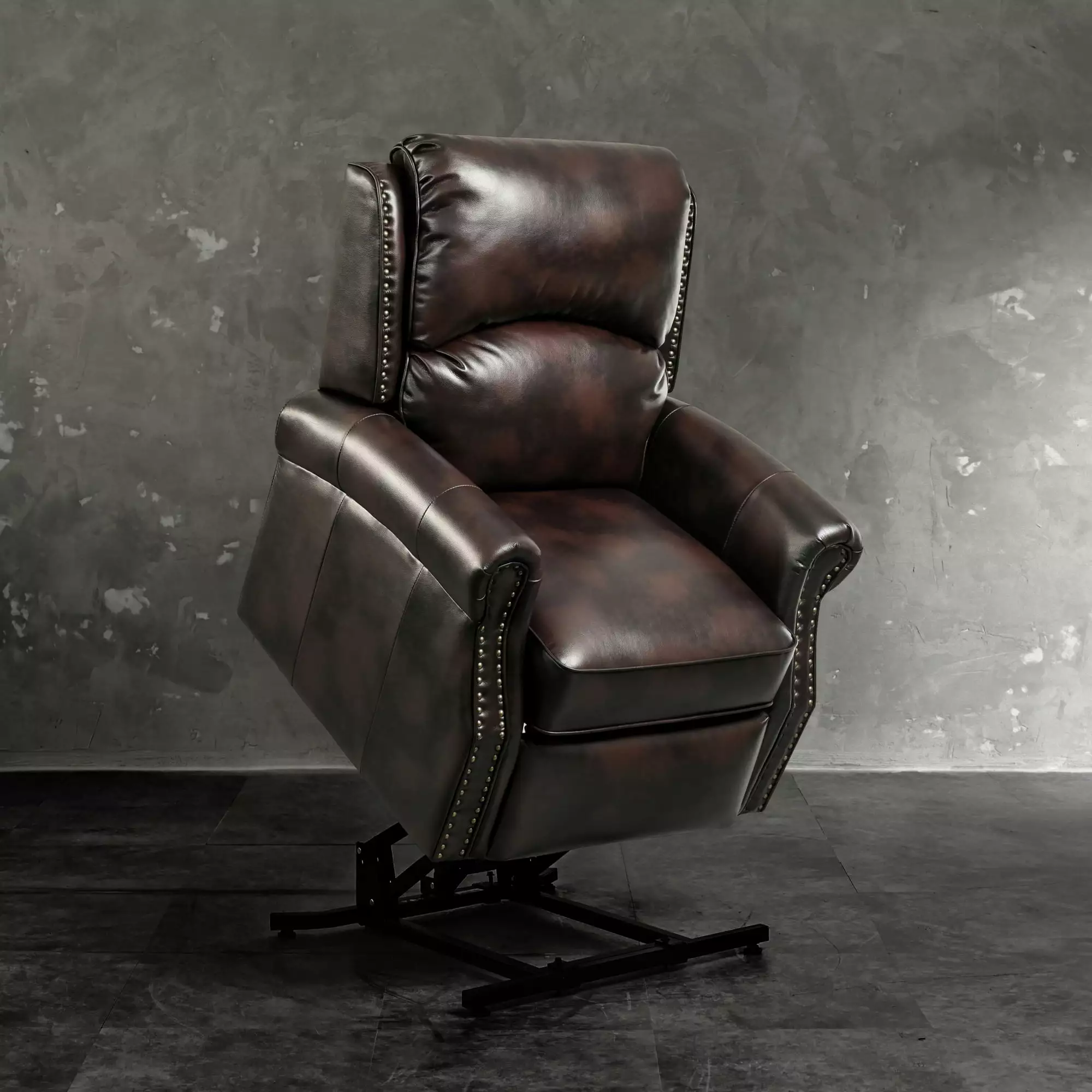 Lehboson Electric Power Lift Recliner Chair Elderly Brown ANTFURN