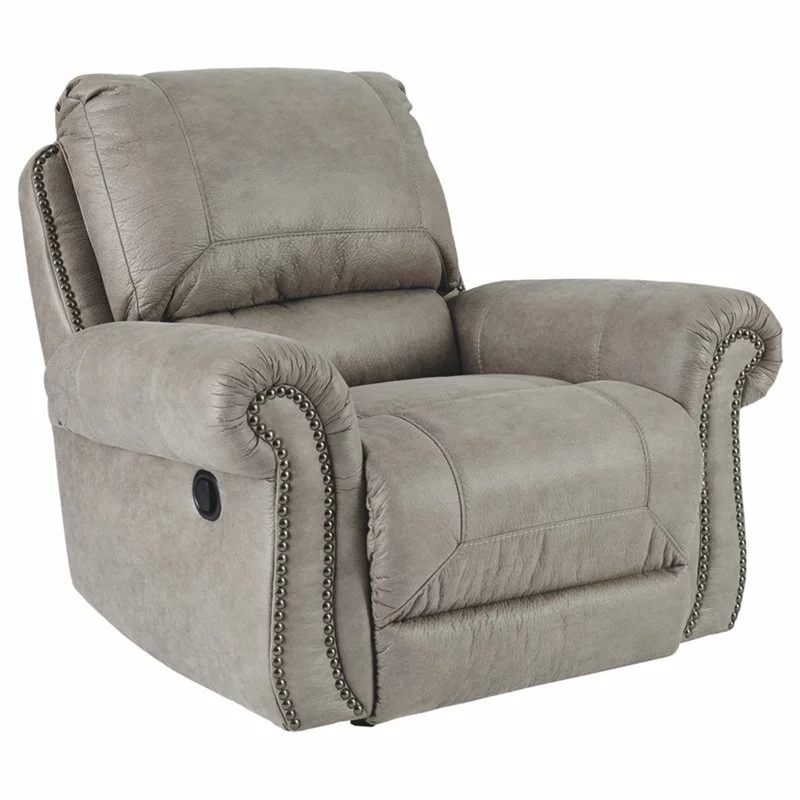 Ricardo Recliner Power Lift Dark Gray Elderly Comfort Bowery Hill