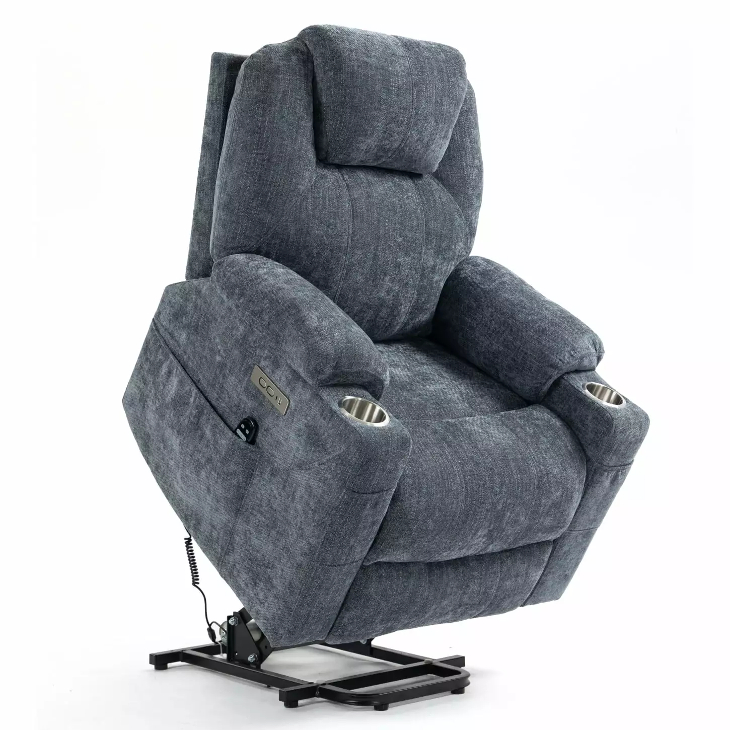 Okin Motor Power Lift Recliner Chair 8-Point Massage and Lumbar Heating HATNOKIL