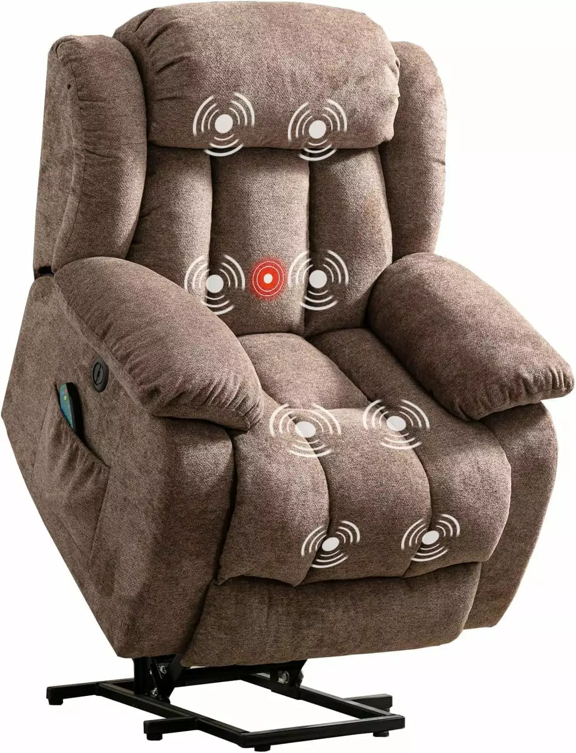 KUANGHENG Power Chair Lift Recliner Camel