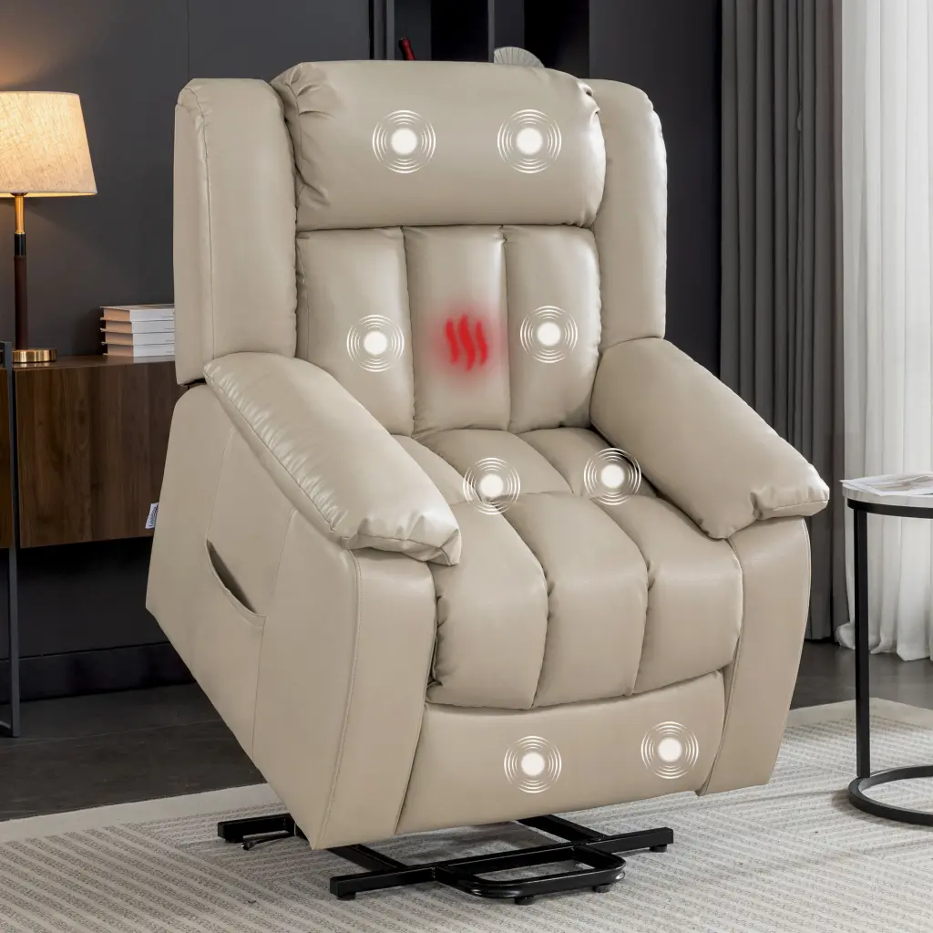 Lift Recliner Chair Electric Power Recliner Chair Elderly Easy Remote Control lehboson