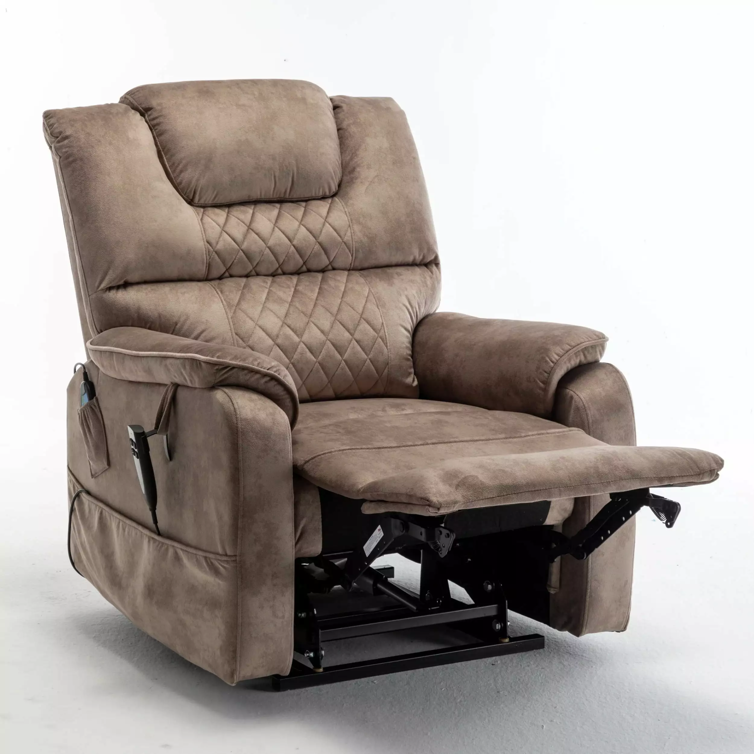 Living Pavilion Lounge Chair Lift Chair Power Supply Electric Lounge Beige Brown