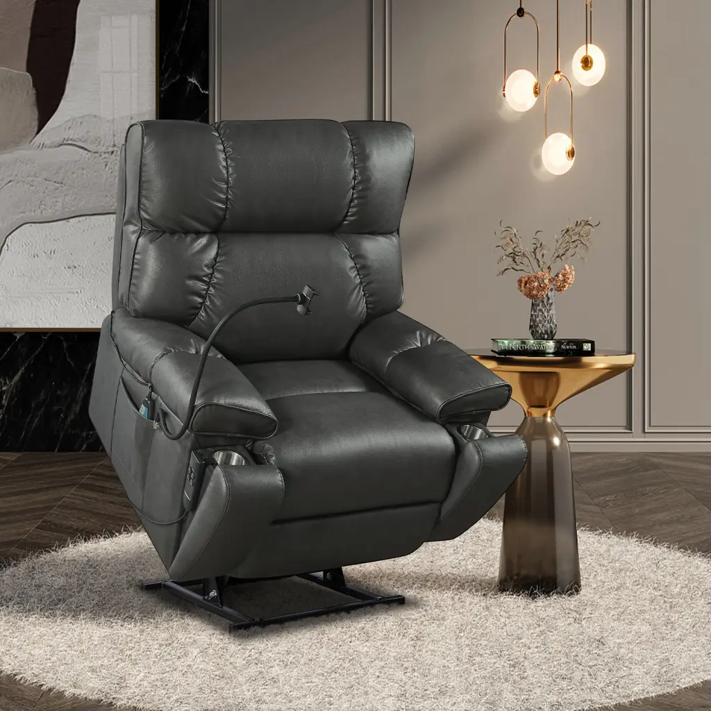 Electric Power Lift Recliner Chair Phone Holder Comfortable Senior Recliner Chair liyasifurnitureco.-ltd.