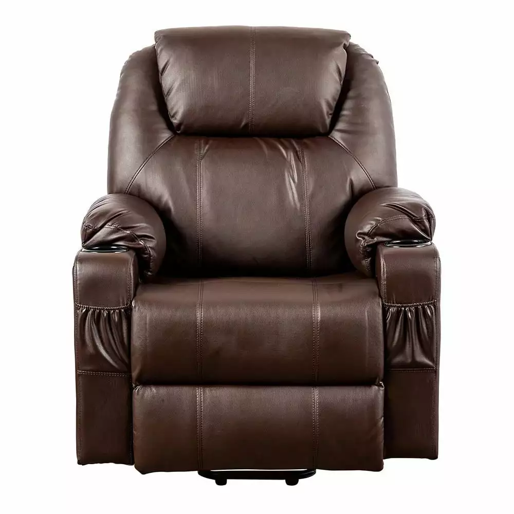 Mecarvi PU Leather Massage and Power Lift Recliner - Comfortable and Functional