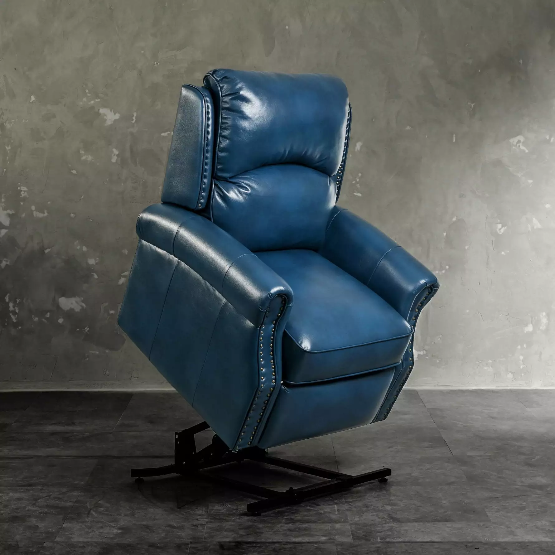 Electric Power Lift Chair Recliner Massage Heating USB Ports Elderly Blue Triple Tree