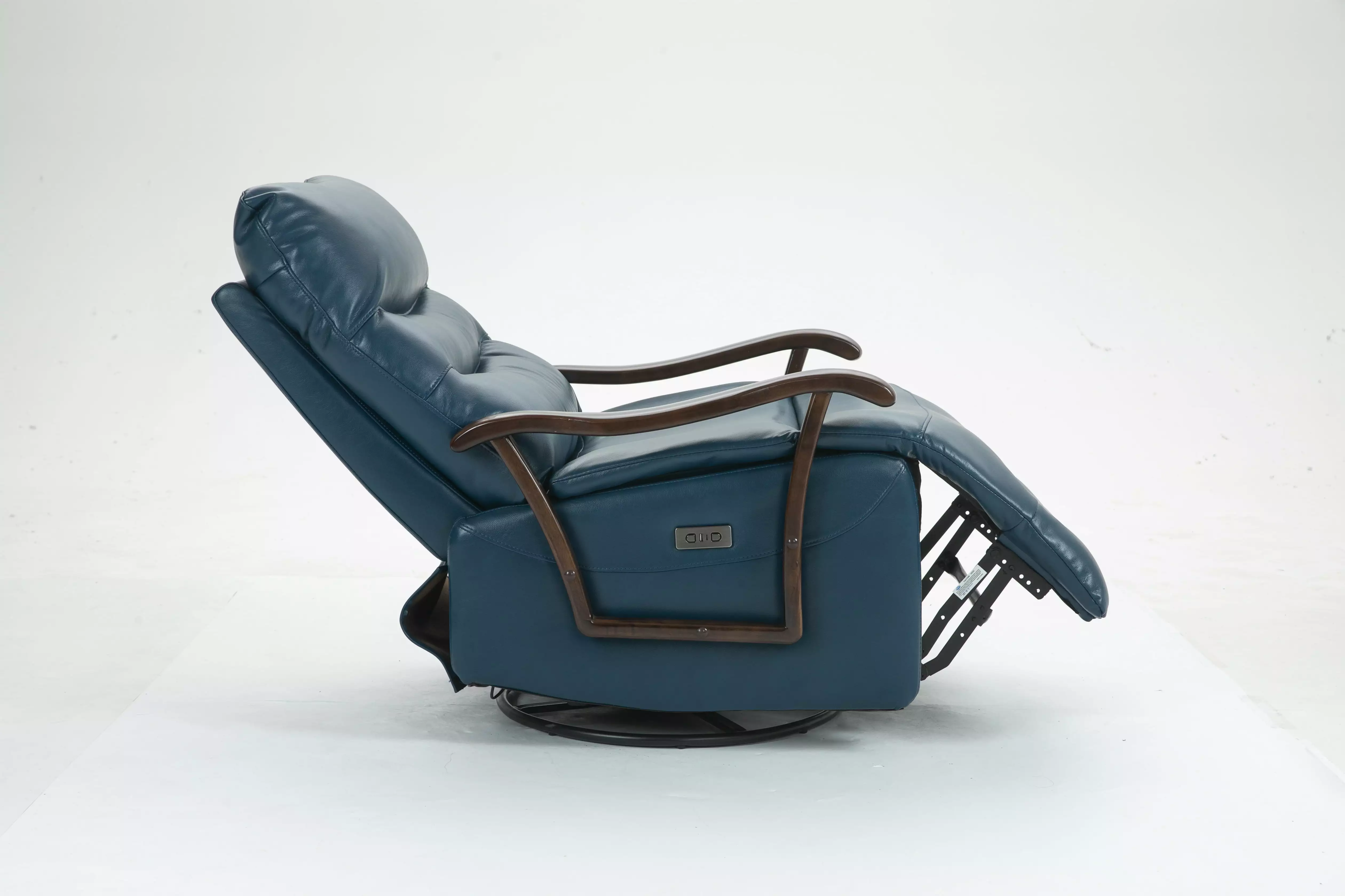 Swivel Rocker Recliner Power Glider Chair Solid Wood Armrests - Extra Wide Reclining Sofa Chair USB Power Recline AIDUCHO