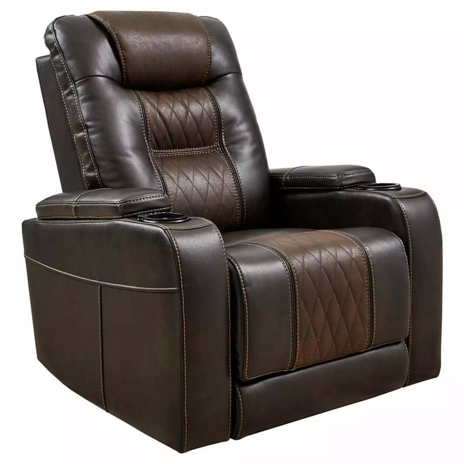 Bowery Hill Composer Power Recliner Brown
