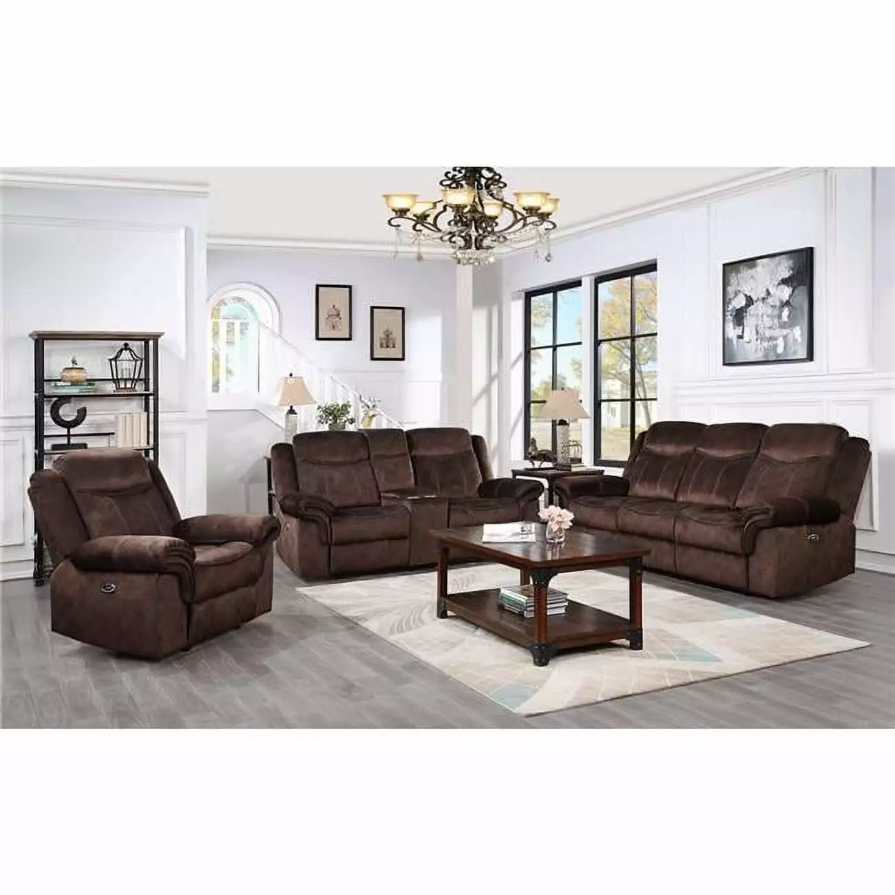 Domino Coffee Power Recliner - Stylish and Comfortable Home Seating Convenience Concepts