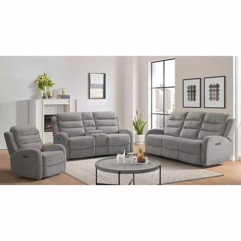 Elements Bexley Power Recliner Power Motion Head Recliner Grey