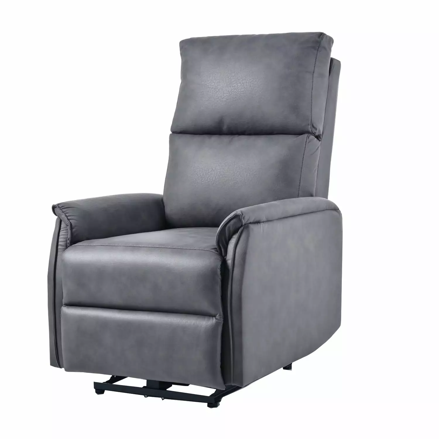 Gravity Electric Power Recliner Chair Dark Gray Go Green Woods