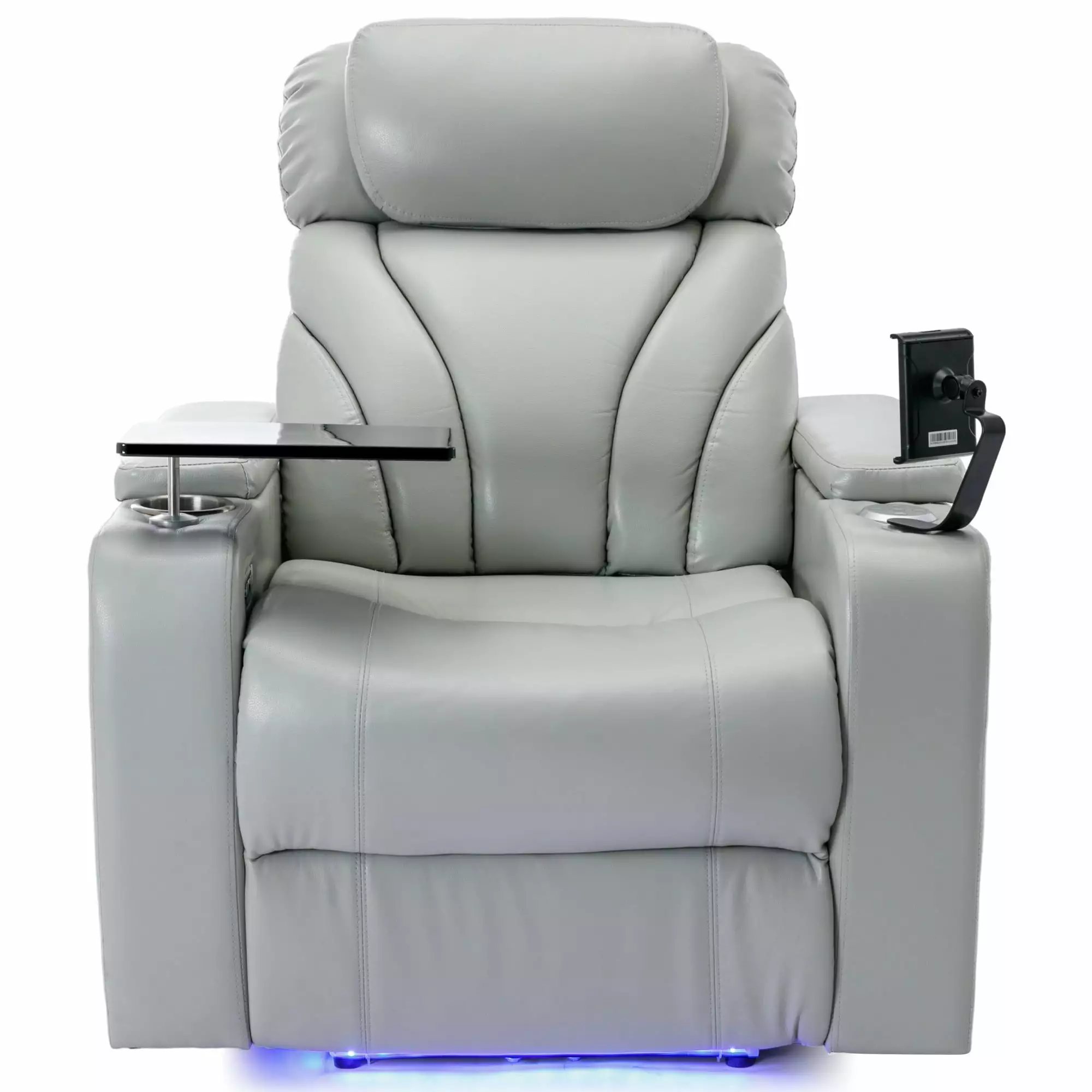 Orbit Power Motion Recliner Light Grey Modern Living Spaces Go Green Woods