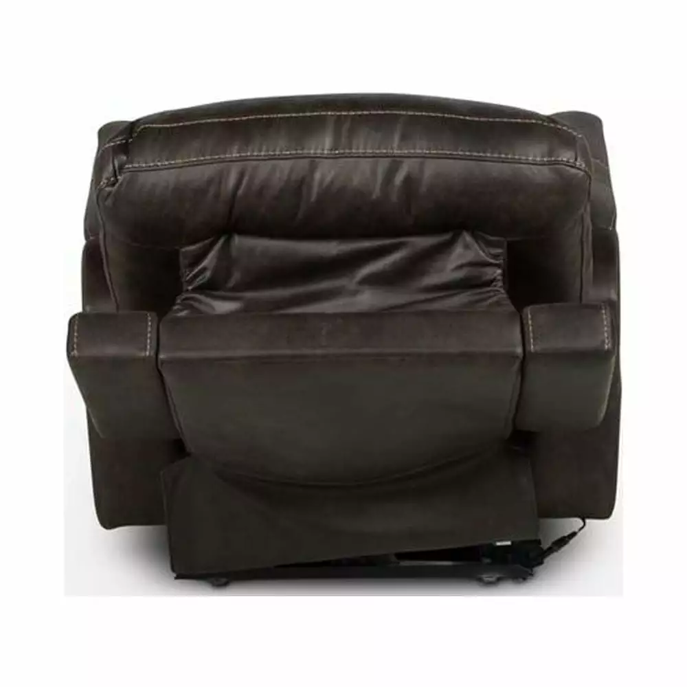Lexington Brown Faux Leather Power Media Recliner Steve Silver Company