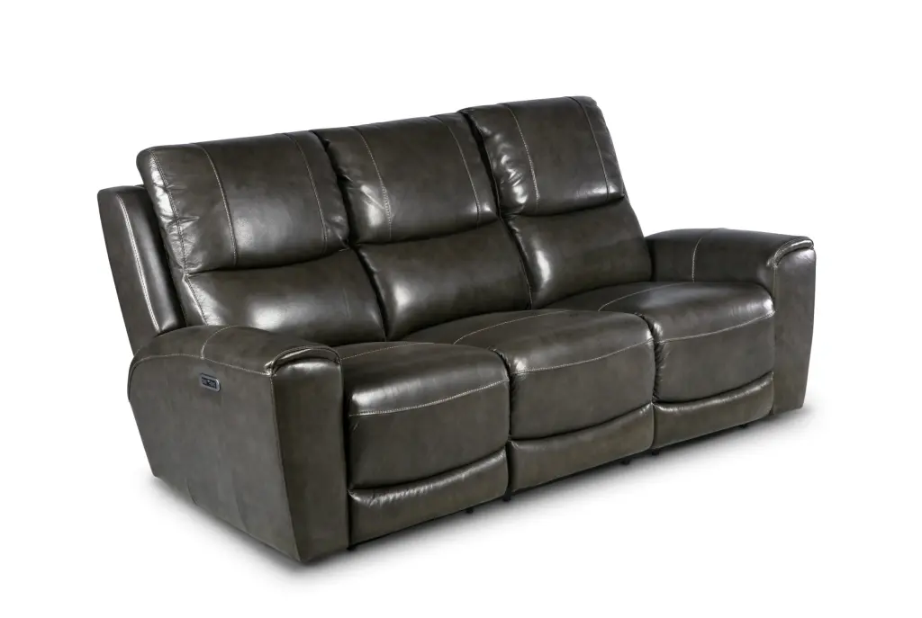 Leather Gatherion Power Recliners - Contemporary Style USB Charging steve silver furniture