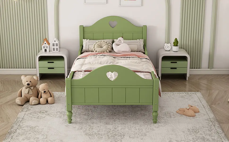 Girl's Beautiful Princess Bed Macaron Twin Size Toddler Bed Side Rails bed best