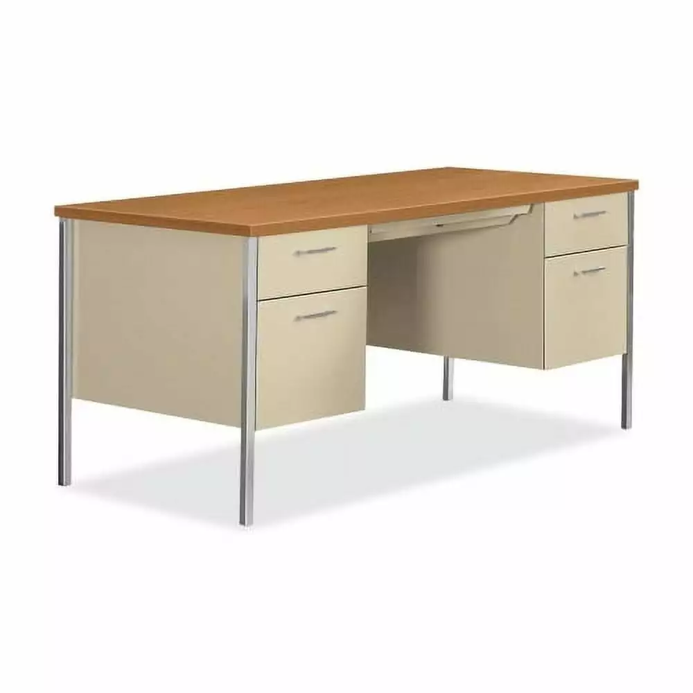 HON 34000 Series Double Pedestal Desk - Professional Office Desk File Storage