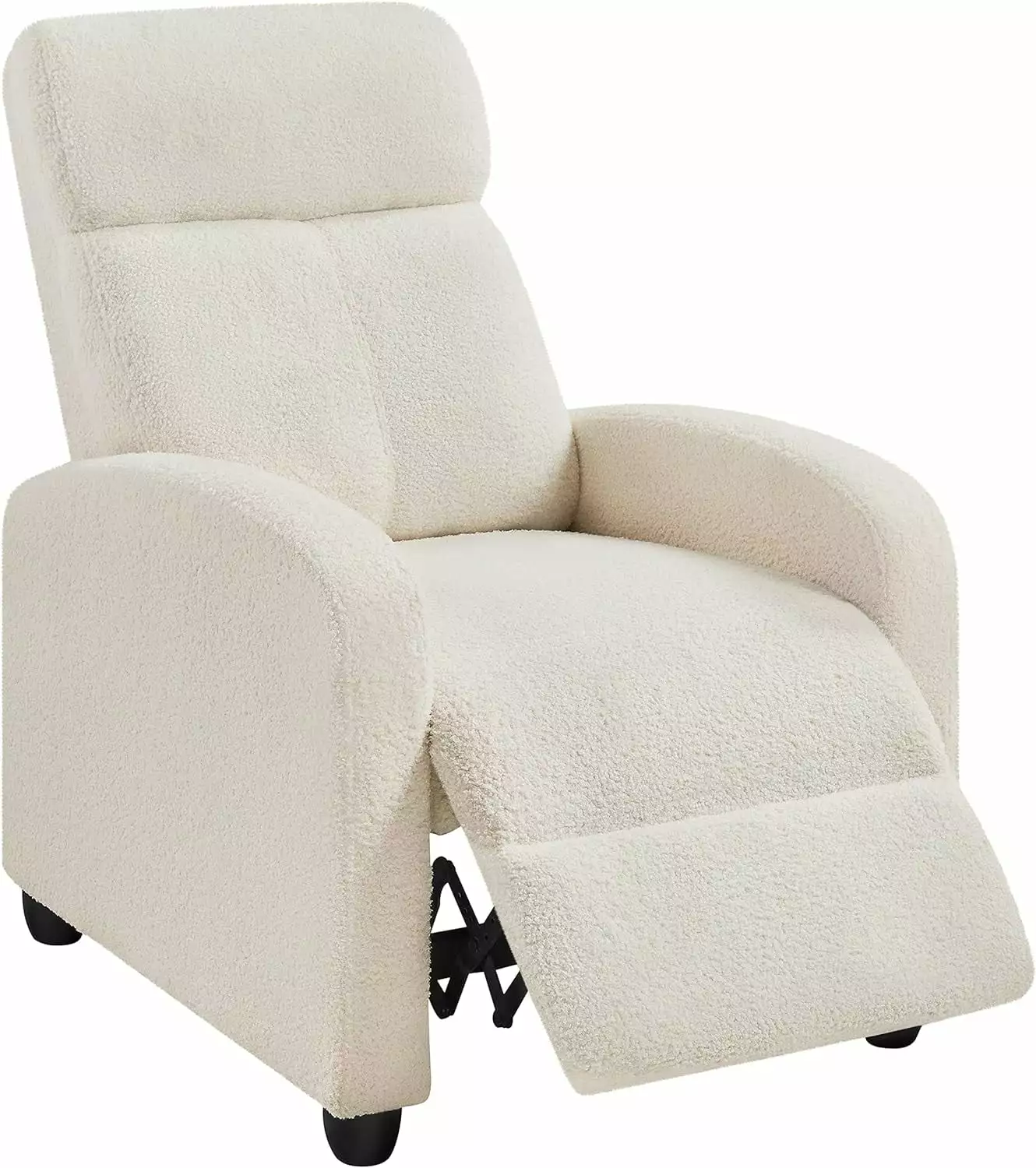 Fabric Recliner Sofa Push Back Recliner Chair Adjustable Modern Single Reclining Chair Pocket Spring WW
