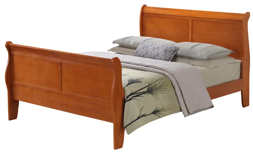 Louis Phillipe G3160A Queen Bed Oak Particle Board glory furniture