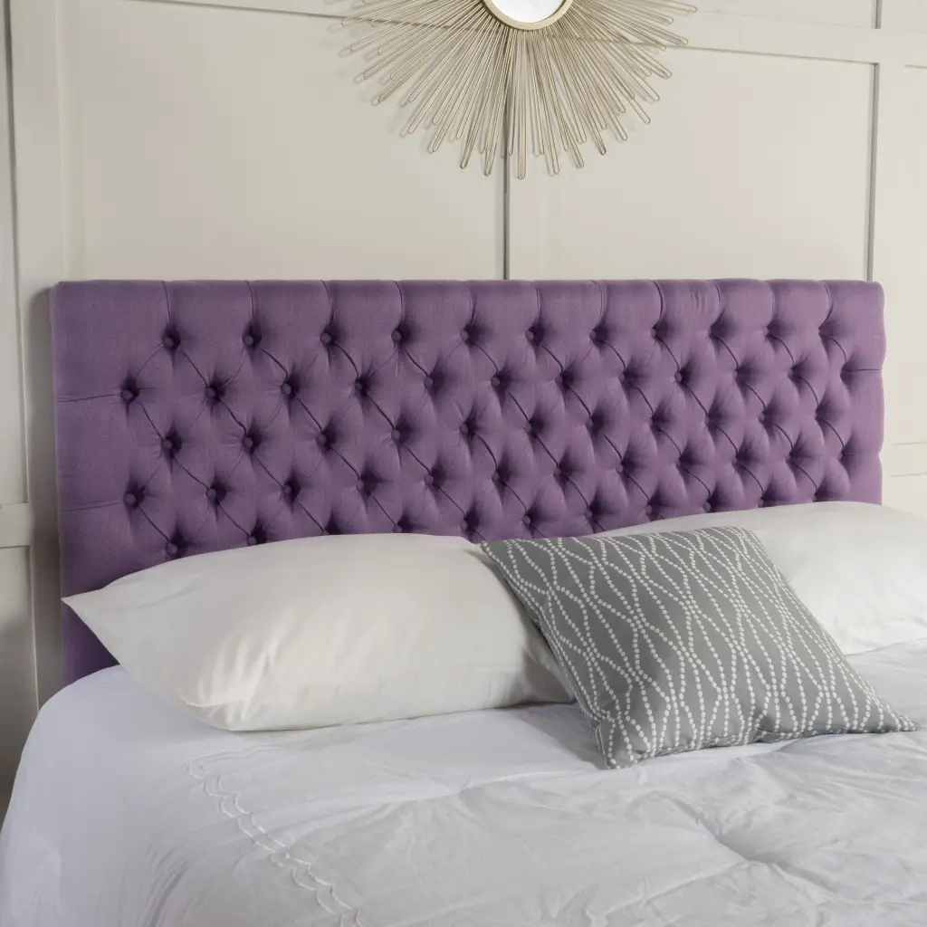 Bierman Headboard Queen Light Purple Fabric nh-sunfay