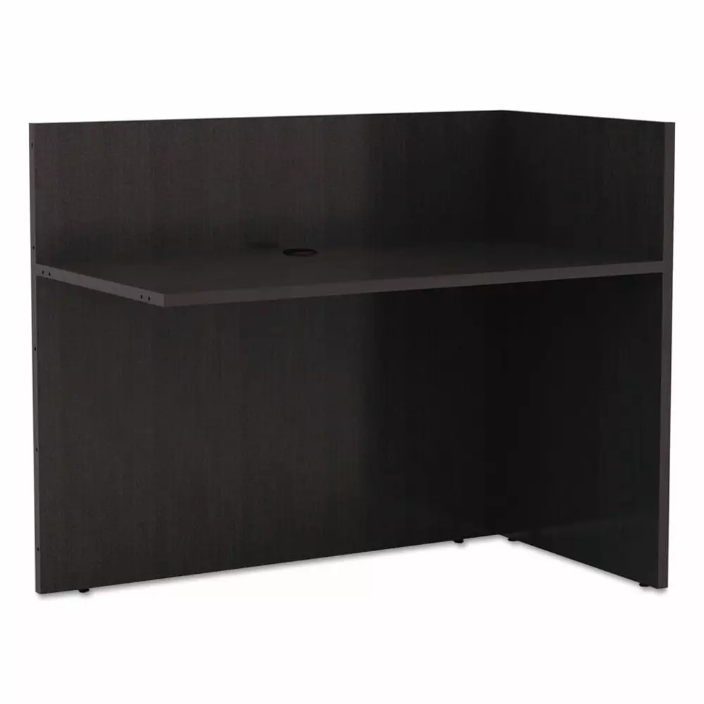 Alera ALEVA324424ES Valencia Series 44-1/8 . Reversible Reception Return Desk Espresso