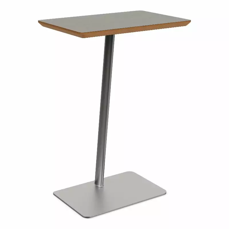 Willow Lounge Silver Steel Gray Lobby Reception Waiting Personal Table Lesro