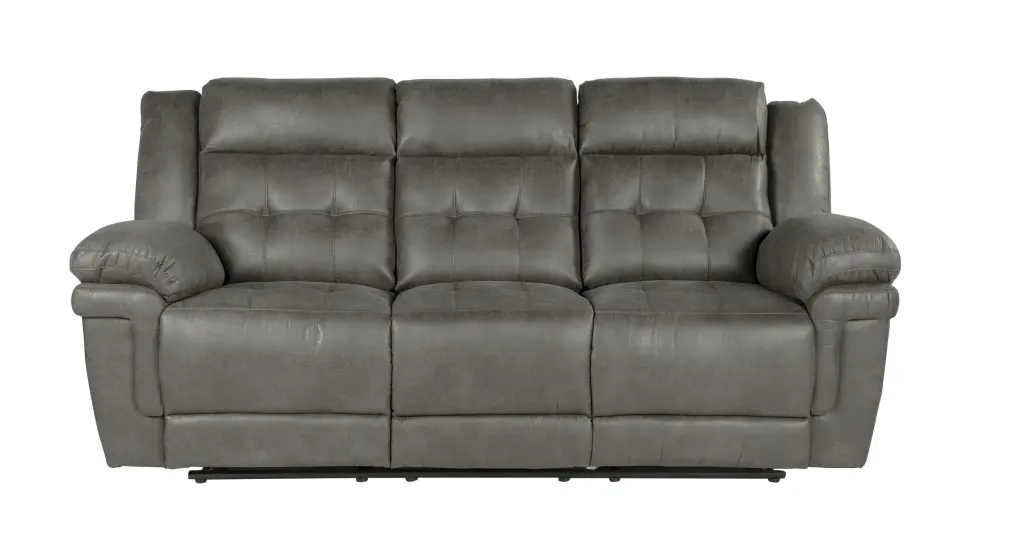 Anastasia Recliner Sofa Gray Fabric 3 Seat Living Room Sofa steve silver furniture