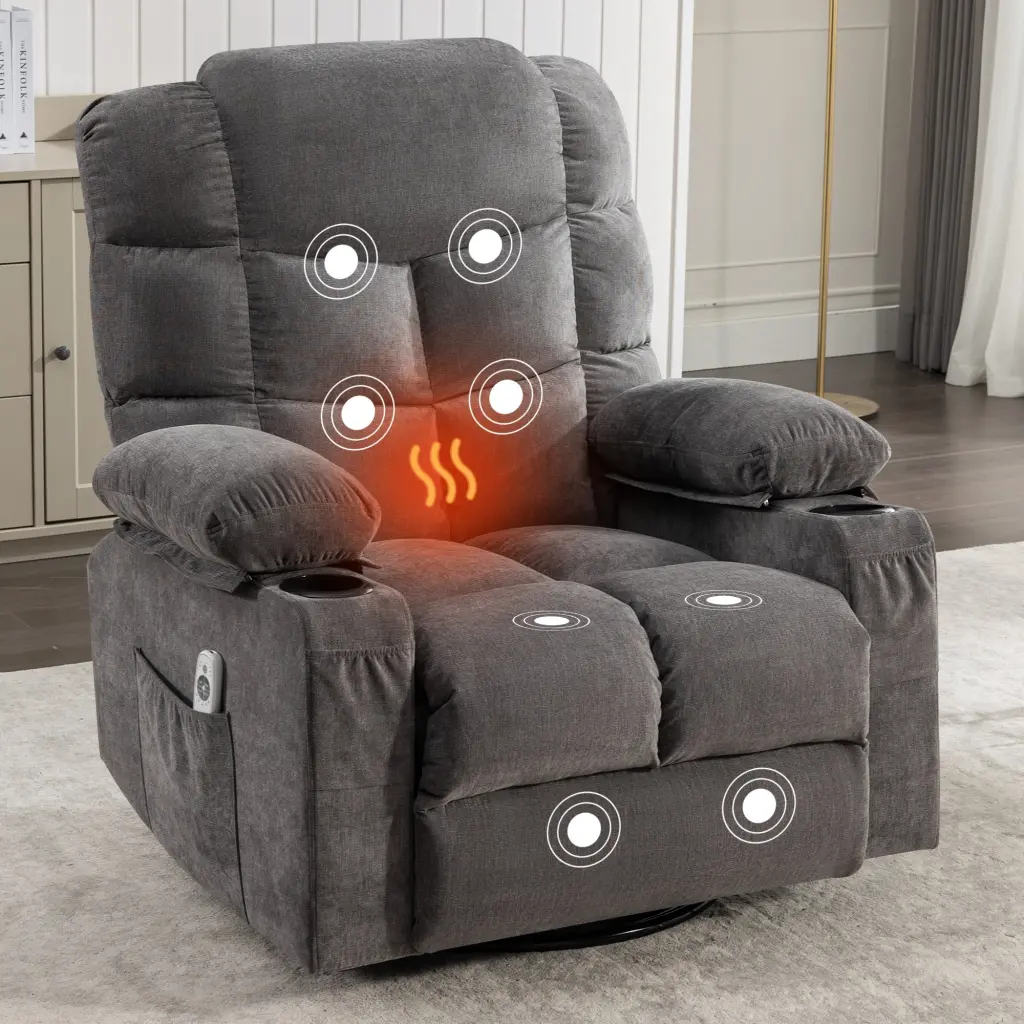 Massage Rocker Recliner Chair Oversized Rocking Chairs Adults vanbow chair