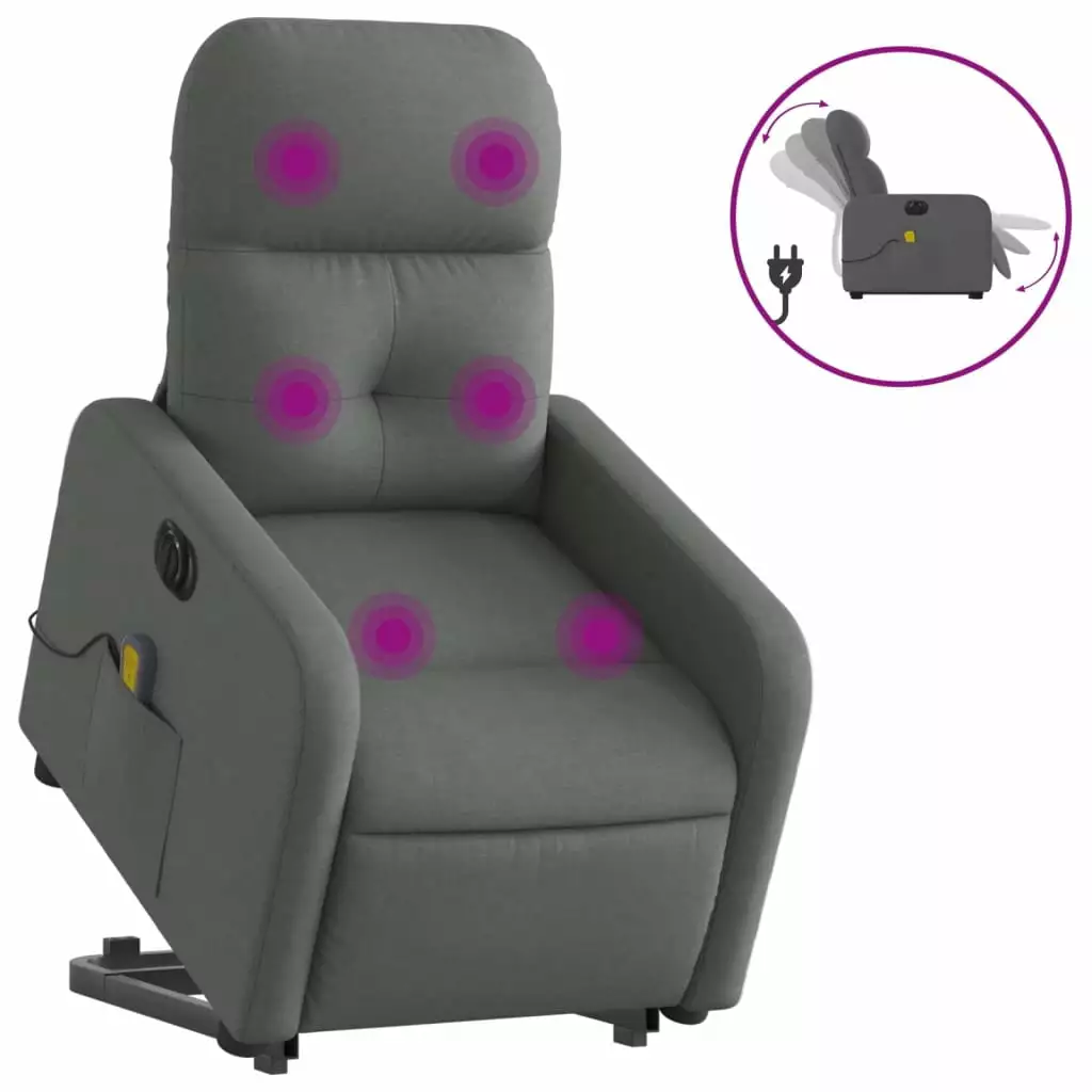 Andoer Dark Fabric Recliner Chair Comfortable Design