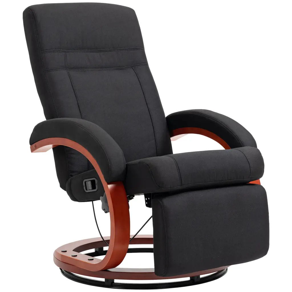 Homcom Manual Recliner Chair Adults Adjustable Swivel Recliner Footrest aosom business