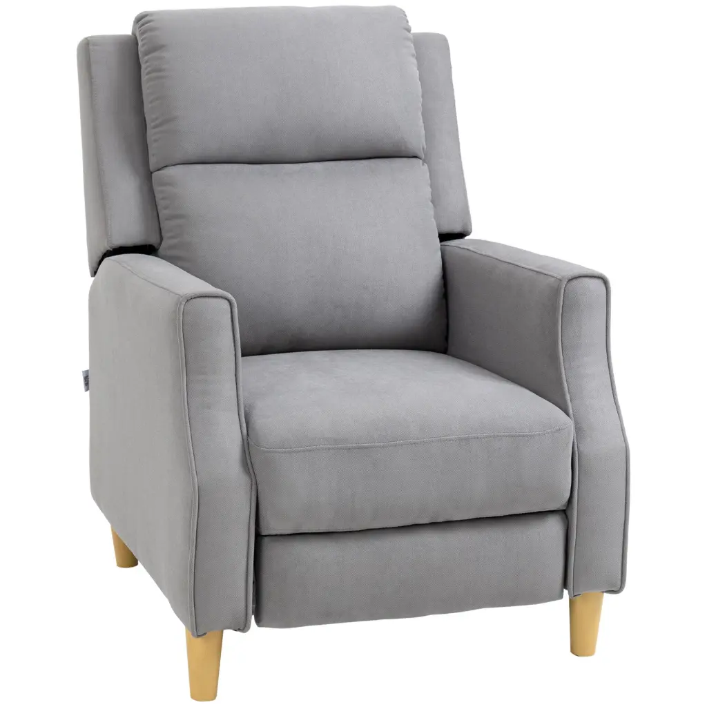 Homcom Manual Recliner Chair Footrest Contemporary Living Room aosom business