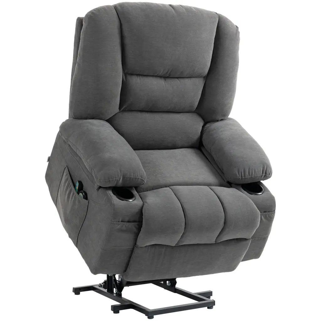 Homcom Power Lift Recliner Chair Vibration Massage And Heat Elderly aosom business