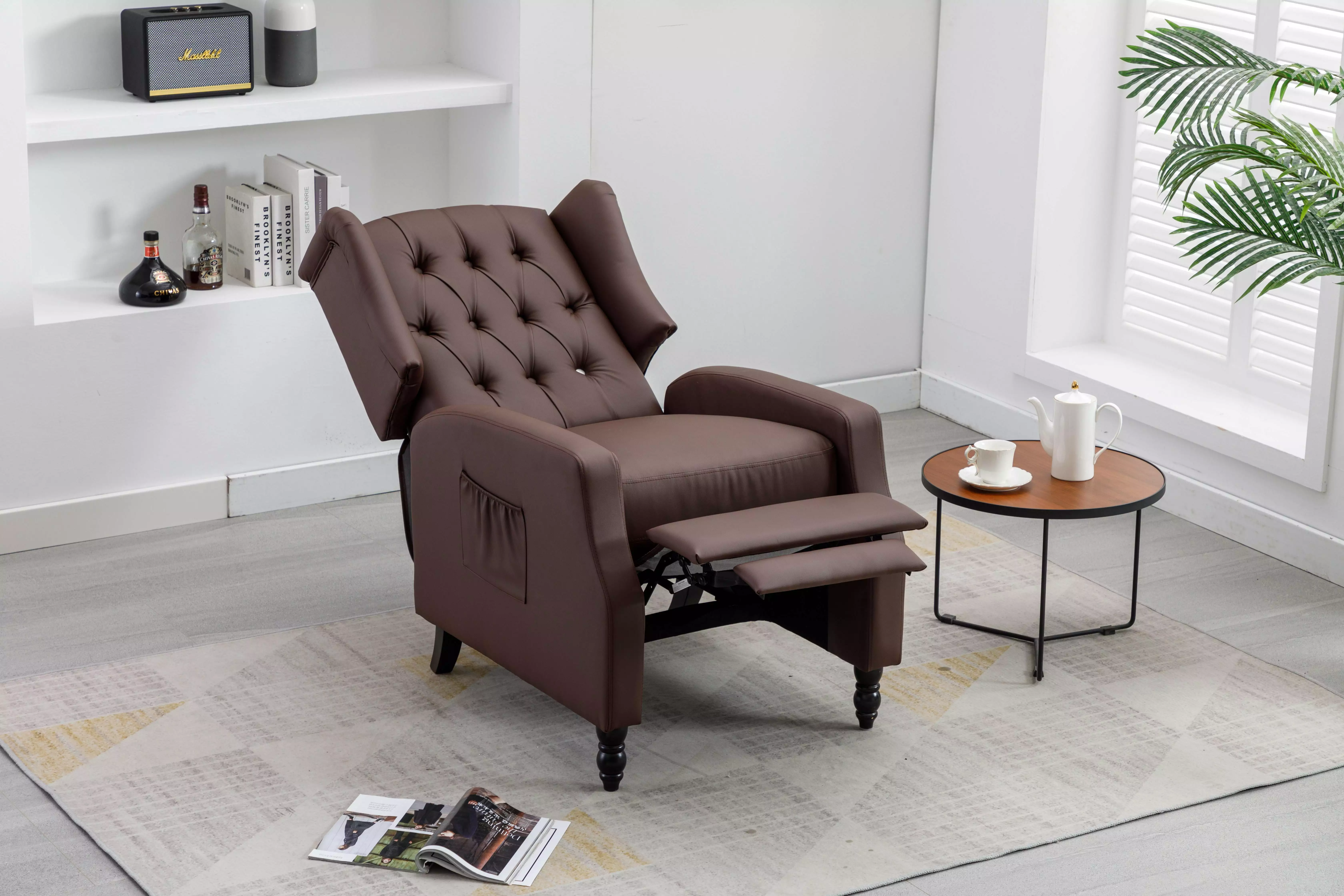 CCCCCAOLI Modern Upholstered Recliner Chair Comfortable Living Room