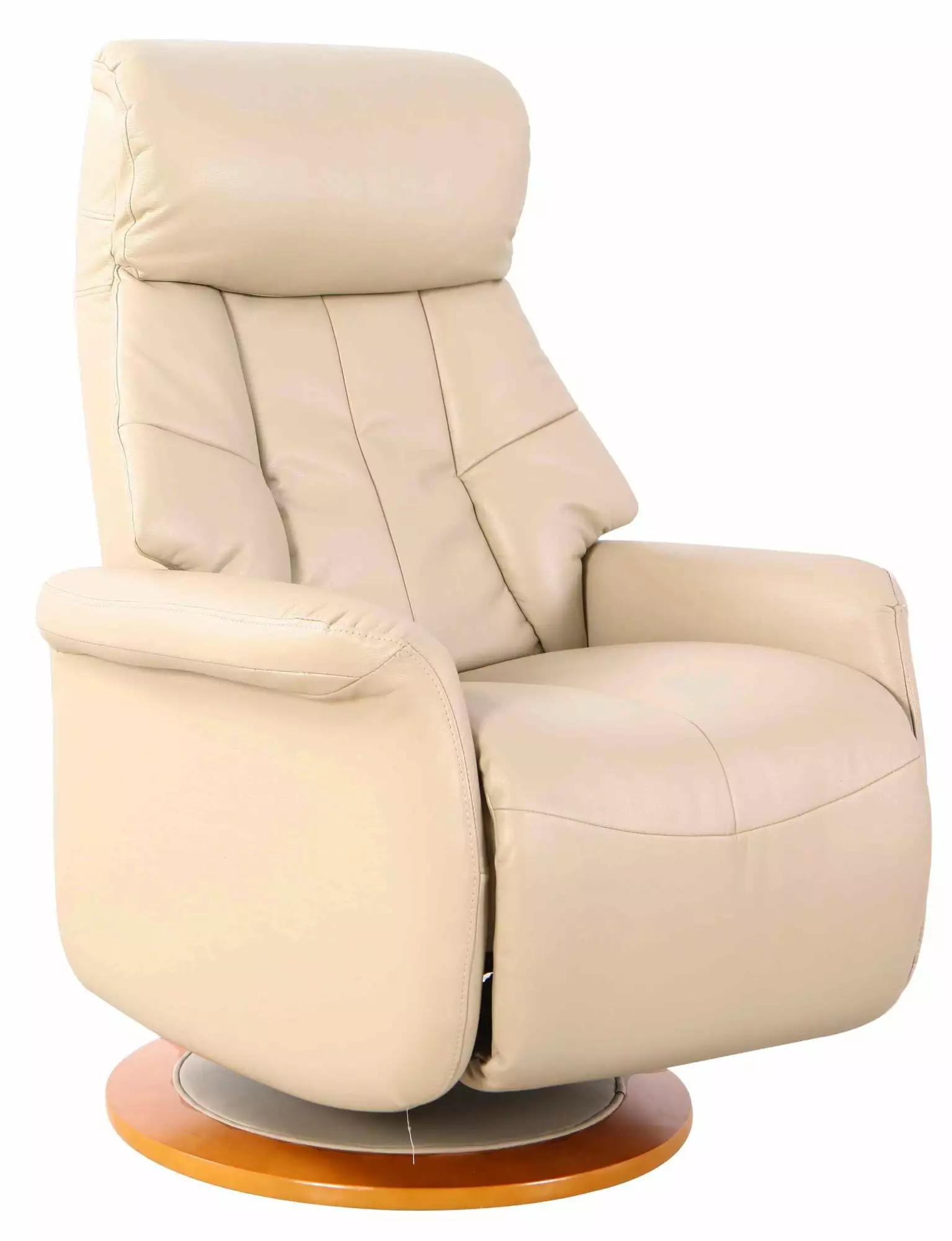 Contemporary Home Living 63.5 Beige and Brown Orleans Adjustable Recliner