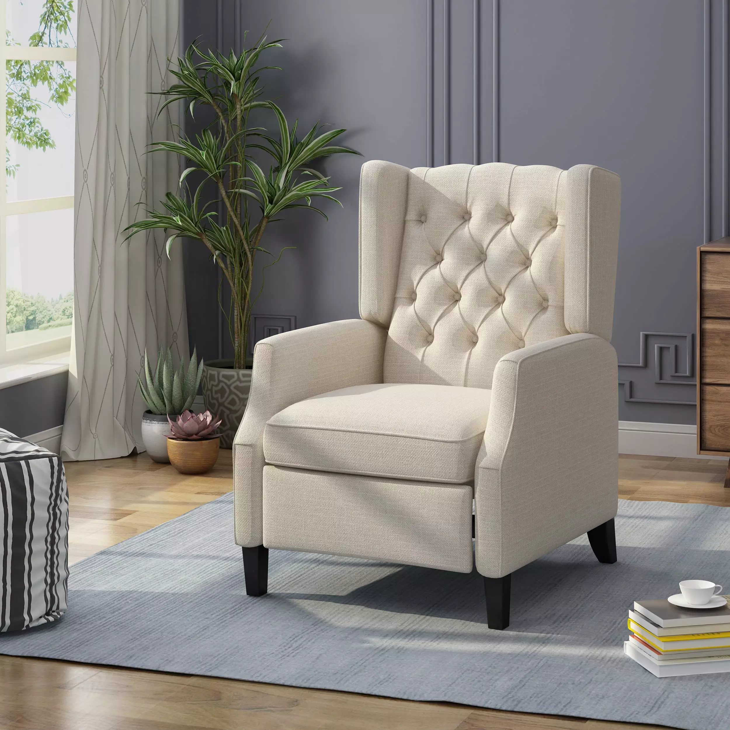 DeeHome Recliner Chair Comfortable Seating Home and Office