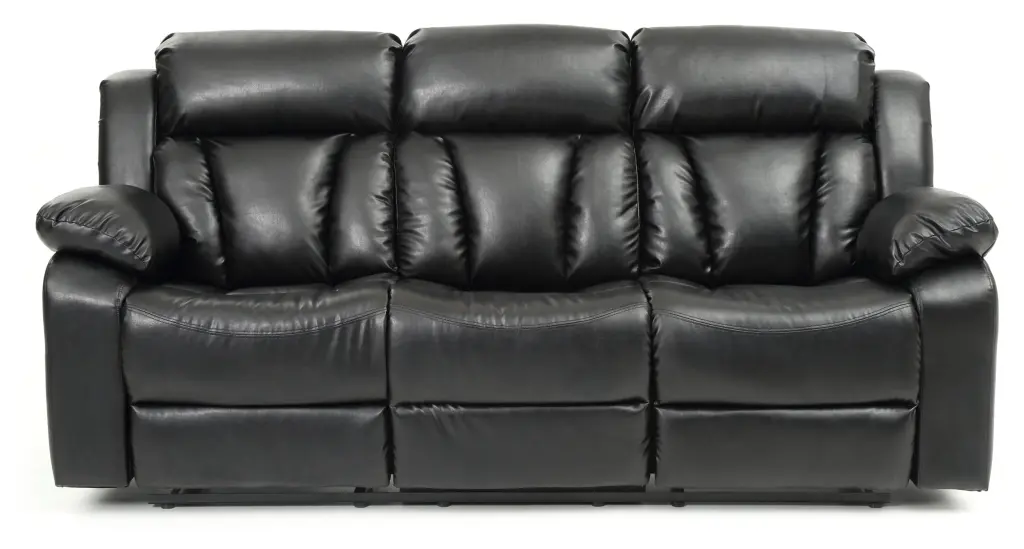 Daria G683 Reclining Sofa Black Foam PU glory furniture