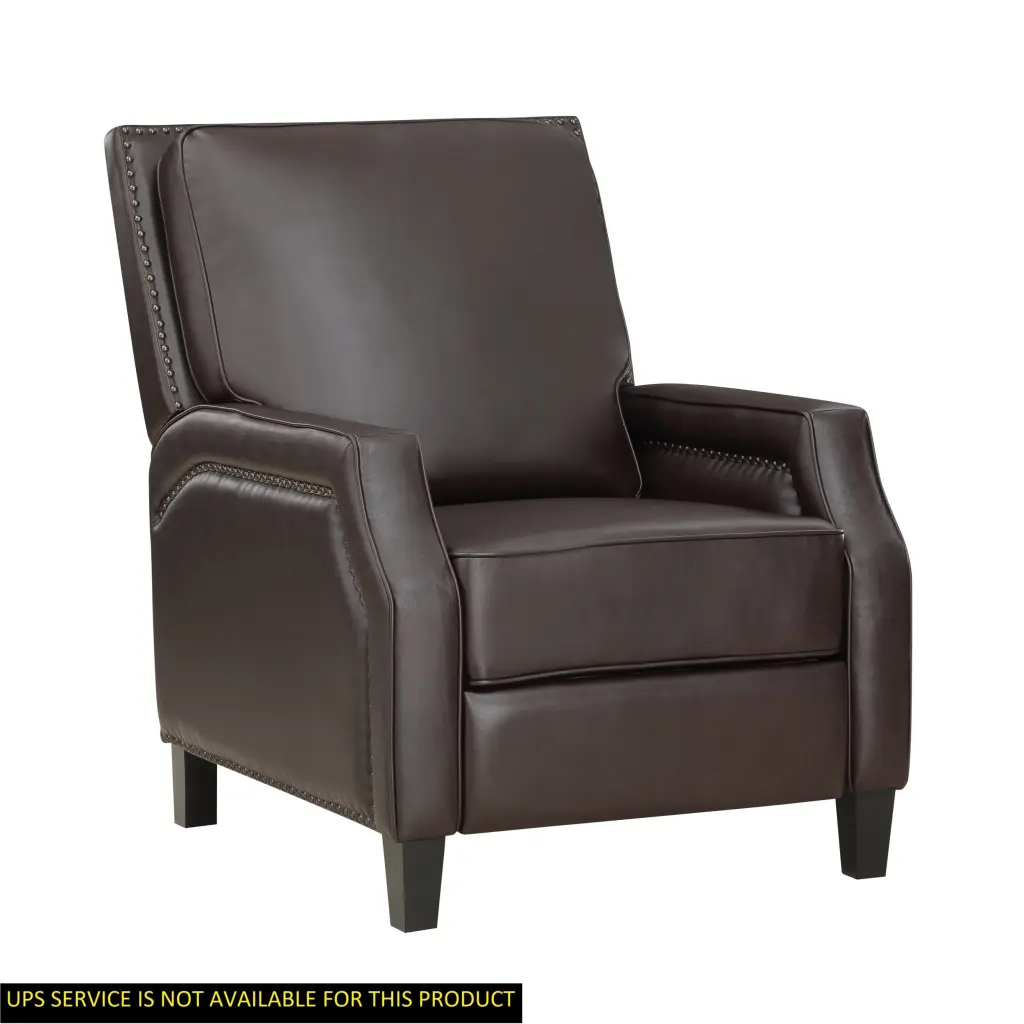 Push Back Reclining Chair Dark Brown Self Reclining Motion Chair kanepe