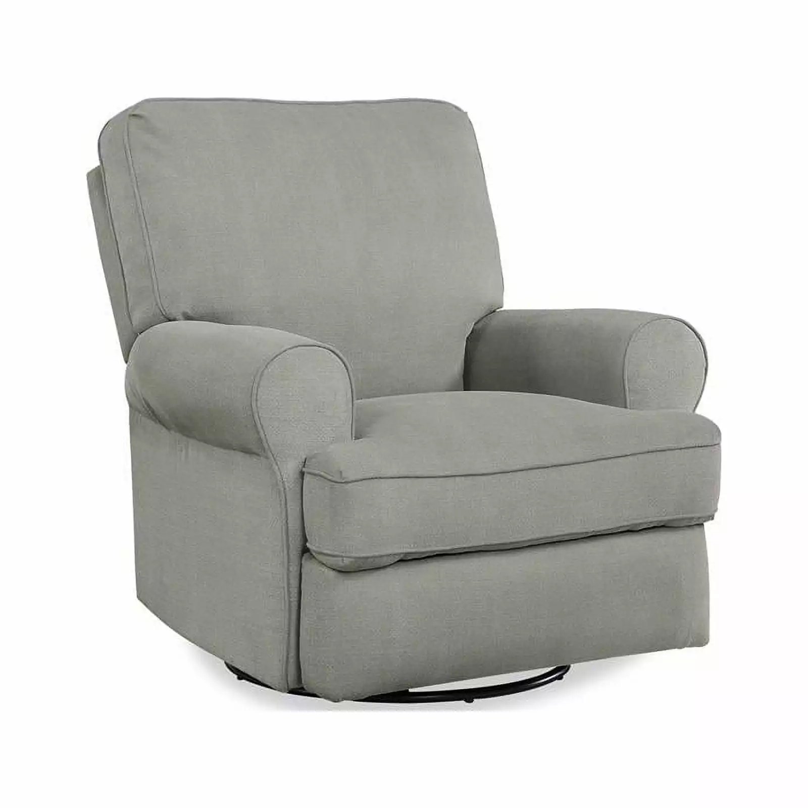 Rosebery Gray Kids Traditional Swivel Gliding Nursery Recliner Rosebery Kids